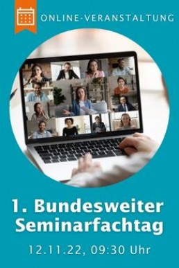 Datum und Titel der Veranstaltung, bebildert mit Papierfiguren in schwarz/weiß